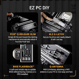 TUF Gaming X870E-PLUS WIFI7 AMD X870E ATX Motherboard with 16+2+1 80A Power Stages, DDR5 Support with AEMP, PCIe 5.0 x16 with PCIe Slot Q-Release Slim, Four M.2 Slots, WiFi 7 with ASUS WiFi Q-Antenna TUF X870E-PLUS|M.2 x4|WIFI 7