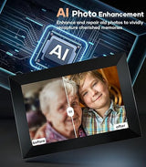 Cozyla Digital Picture Frame WiFi Send Pictures & Videos via Google Photos Email Web Browser Instagram Phone App Unlimited Storage Digtal Photo Frame Electronic Picture Frame Slideshow 10.1 Inch Black