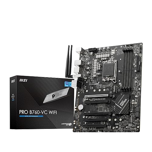 MSI PRO B760VC WiFi ProSeries Motherboard (Supports 12th/13th Gen Int