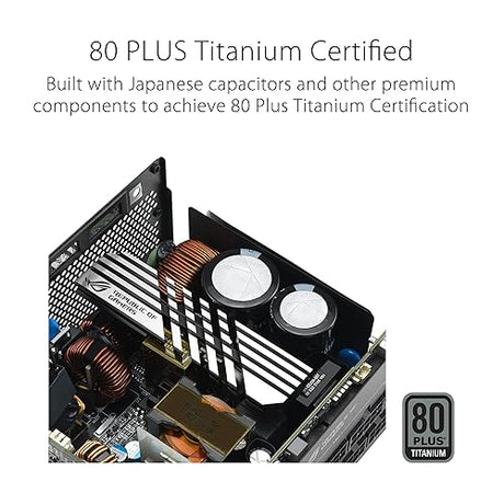 ASUS ROG Loki SFX-L 1200W Titanium PSU (Fully Modular Power Supply, 80+ Titanium, 120mm PWM ARGB Fan, Aura Sync, ATX 3.0 Compatible, PCIe 5.0 Ready, 10 Year Warranty) LOKI|SFX 1200W