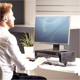 Fellowes 8038101 Designer Suites Monitor Riser, Black, Pack of 1