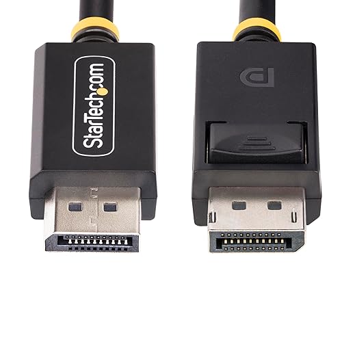 StarTech.com 3ft DisplayPort 2.1 Cable, VESA Certified DP40 DisplayPort Cable w/UHBR10/HDR/HDCP 2.2, 8K 60Hz w/DSC 1.2a