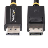 StarTech.com 3ft DisplayPort 2.1 Cable, VESA Certified DP40 DisplayPort Cable w/UHBR10/HDR/HDCP 2.2, 8K 60Hz w/DSC 1.2a