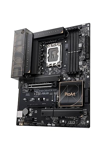 ASUS ProArt B760-CREATOR WiFi Intel® LGA 1700(13th and 12th Gen) ATX content creator motherboard, 12+1 power stages, DDR5, PCIe 5.0, three M.2 slots, 2.5 Gb & 1 Gb LAN, WiFi6