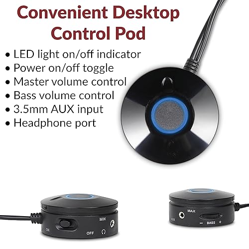 3pc 3.55mm 46w High Powered PC Satellite Speaker Syst 26w Subw