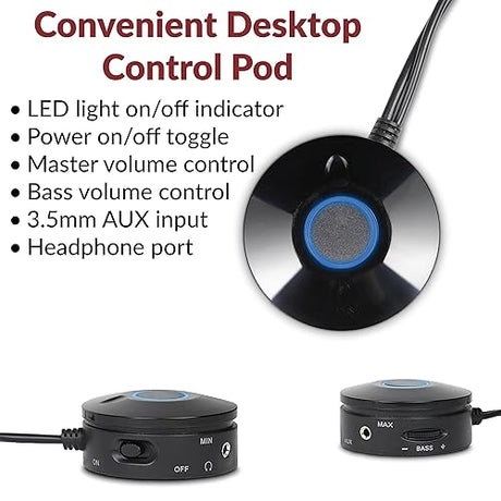 3pc 3.55mm 46w High Powered PC Satellite Speaker Syst 26w Subw