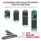 SIIG JU-SA0X11-S1 USB 3.2 Gen 2x2 TypeC MVMe SSD