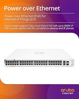 HPE Networking Instant On Switch Series 1960 12-Port mGig Smart-Managed Layer 2+ Ethernet Switch with PoE 480W | 8X 1G, 4X 2.5G | 2X 10GBase-T, 2X SFP+ | Stackable | US Cord (S0F35A#ABA)
