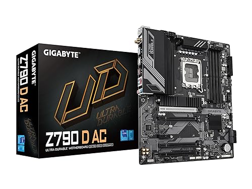 GIGABYTE Z790 D AC LGA 1700 Intel Z790 ATX Motherboard with DDR5, Triple M.2, PCIe 5.0, USB 3.2 Gen2X2 Type-C, 2.5GbE LAN, PCIe EZ-Latch, Multi-Key