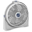 Lasko 3520 20 Inch 3-Speed Cyclone Air Circulator Portable Full-Tilt Pivoting Floor or Wall Mount Fan for Large Rooms and Office, White Frustration-Free Packaging