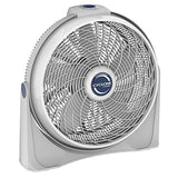 Lasko 3520 20 Inch 3-Speed Cyclone Air Circulator Portable Full-Tilt Pivoting Floor or Wall Mount Fan for Large Rooms and Office, White Frustration-Free Packaging