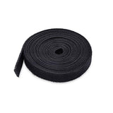 StarTech.com 75ft (22.8m) Hook and Loop Roll, 0.5in Wide, Black, Cut-to-Size Reusable Cable Ties, Fastener Tape, Bulk Roll