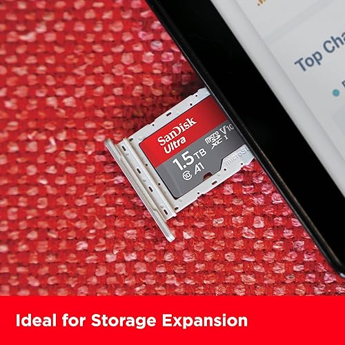 SanDisk 1.5TB Ultra microSDXC UHS-I Memory Card with Adapter - Up to 150MB/s, C10, U1, Full HD, A1, MicroSD Card - SDSQUAC-1T50-GN6MA 1.5TB Memory Card Only