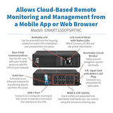 Eaton Tripp Lite Series SMART1500PSRTNC 1500VA Online Cloud-Connected Tower UPS Battery Backup & Surge Protector, 1050W, Pure Sine Wave, AVR, Computer Uninterruptible Power Supply Units
