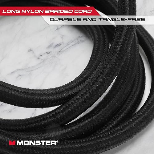 300J Surge Protector 3 Grounded Outlets with a 6’ Nylon Braided Extension Cord