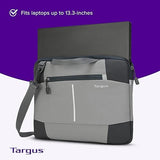 Targus 13 Laptop Cover Protective Computer Sleeve for Laptop or Shoulder Bag Compatible with Apple MacBook Air Surface Lenovo and Dell Laptops Up to 13 inches Reflective Accents, Black (TSS92204)