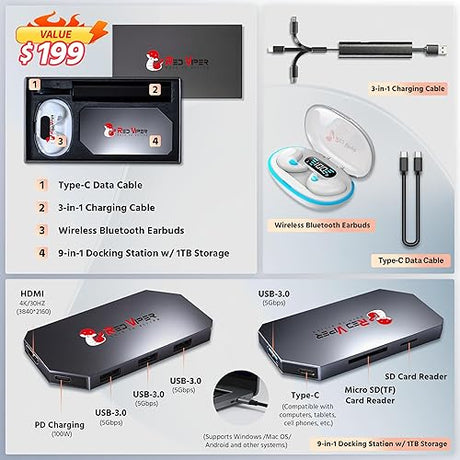 HP Victus 15.6 144Hz FHD Gaming Laptop | Intel i5-13420H, GeForce RTX 3050, 16GB RAM, 1TB PCIe SSD | Backlit Keyboard, Webcam, Wi-Fi 6, Win 11 | Mica Silver, 1TB Docking Station Set 16GB | 1TB PCIe SSD