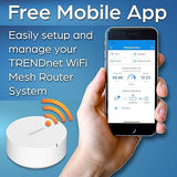TRENDnet AC2200 WiFi Mesh Router System, TEW-830MDR2K,2 x AC2200 WiFi Mesh Routers, App-Based Setup, Expanded Home WiFi(Up to 4,000 Sq Ft. Home),Supports 2.4Ghz/5G,White