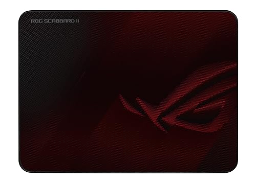 ASUS ROG Scabbard II Gaming Mouse Pad - Protective Nano Coating Surface Repels Water-Oil-Dust, Anti-Fray Flat Stitched Edges, Non-Slip Rubber Base, Optimized Surface for Smooth Glide and Comfort