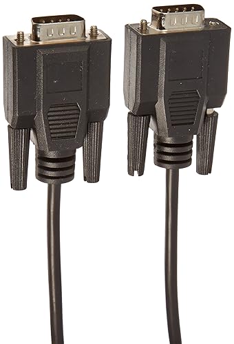 C2G 52087 DB9 M/M Serial RS232 Cable, Black (6 Feet, 1.82 Meters)