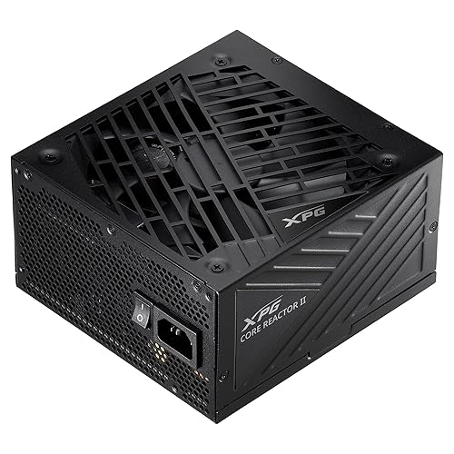 XPG Core Reactor II Modular PSU: ATX3.0-80 Plus Gold - ATX - Fully Modular Power Supply - 10 Year Warranty - 1000 Watt(COREREACTORII1000G-BKCUS) ATX3.0 1000W