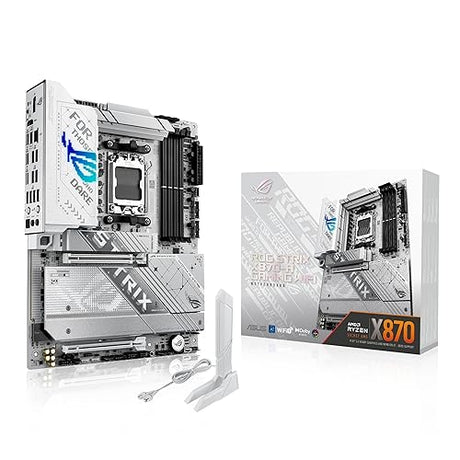 ASUS ROG Strix X870-A Gaming WiFi AMD AM5 X870 ATX Motherboard 16+2+2 Power Stages, Dynamic OC Switcher, Core Flex, DDR5 AEMP, WiFi 7, 4X M.2, PCIe® 5.0, Q-Release Slim, USB4®, AI OCing & Networking