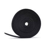 StarTech.com 75ft (22.8m) Hook and Loop Roll, 0.5in Wide, Black, Cut-to-Size Reusable Cable Ties, Fastener Tape, Bulk Roll