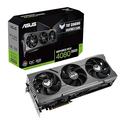 ASUS TUF Gaming NVIDIA GeForce RTX™ 4080 Super OC Edition Gaming Graphics Card (PCIe 4.0, 16GB GDDR6X, HDMI 2.1a, DisplayPort 1.4a)