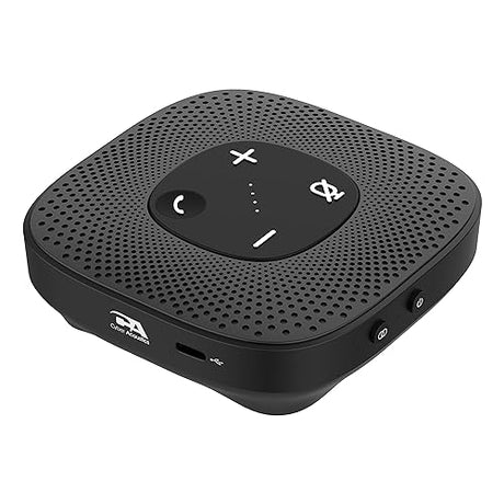 CA Essential Speakerphone SP-2000 - USB and Bluetooth Speakerphone, Clear Sound, 360 Degree Noise Cancelling Microphone with 3m Range, 66 Ft BT Wireless Range, by Cyber Acoustics 1 Pack