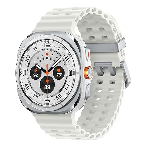 Samsung Galaxy Watch Ultra (2024) 47mm LTE AI Smartwatch w/Energy Score, Wellness Tips, Heart Rate Tracking, Sleep Monitor, Fitness Tracker, GPS, Titanium White [US Version, 1Yr Manufacturer Warranty]