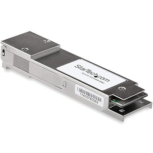 StarTech.com Dell EMC QSFP-40G-SR4 Compatible QSFP+ Module - 40GBASE-SR4-40GbE Multimode Fiber MMF Optic Transceiver - 40GE Gigabit Ethernet QSFP+ - MPO 150m - 850nm - DDM (QSFP40GSR4ES)