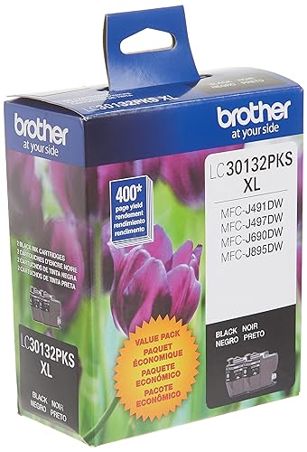 Brother LC30132PKS High YIeld Ink Cartridge - Dual Pack - Black