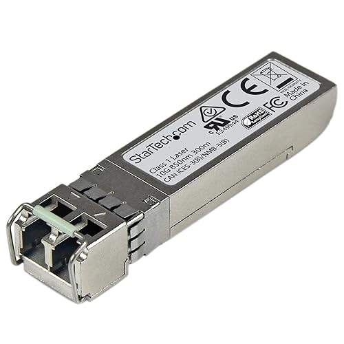 StarTech.com Juniper SFPP-10GE-SR Compatible SFP+ Module - 10GBASE-SR - 10GbE Multimode Fiber MMF Optic Transceiver - 10GE Gigabit Ethernet SFP+ - LC 300m - 850nm - DDM (SFPP10GESRST)