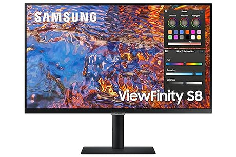 SAMSUNG 27" Viewfinity S80 4K High Res Business Monitor, Black 27-inch