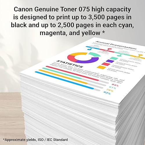 Canon Genuine 075 Black High Yield Toner Cartridge