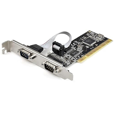 StarTech.com PCI Serial Parallel Combo Card - Dual RS232 Ports (DB9) & 1x LPT Port (DB25) - Expansion Controller Adapter (PCI2S1P2)