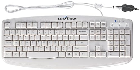 Silver Storm Washable Keyboard - Ip-66 Washable, True Type, Full Travel Keys, 24