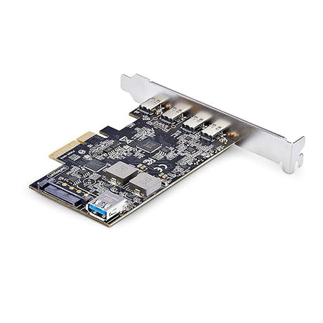 StarTech.com 5-Port USB PCIe Card, USB 3.2 10Gbps, PCI Express Card with 4X USB-C Ports, 1x USB-A Internal Port