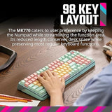 Cooler Master MK770 Macaron Wireless Mechanical RGB Gaming Keyboard, Kailh Box V2 Linear Red Switches, Gasket Structure, Hot-Swappable, Bluetooth|2.4GHz, Tactile 3-Way Dial, QWERTY (MK-770-MCKR1-US) MK770 Macaron Red