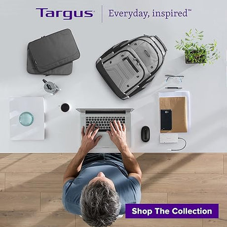 Targus 13 Laptop Cover Protective Computer Sleeve for Laptop or Shoulder Bag Compatible with Apple MacBook Air Surface Lenovo and Dell Laptops Up to 13 inches Reflective Accents, Black (TSS92204)