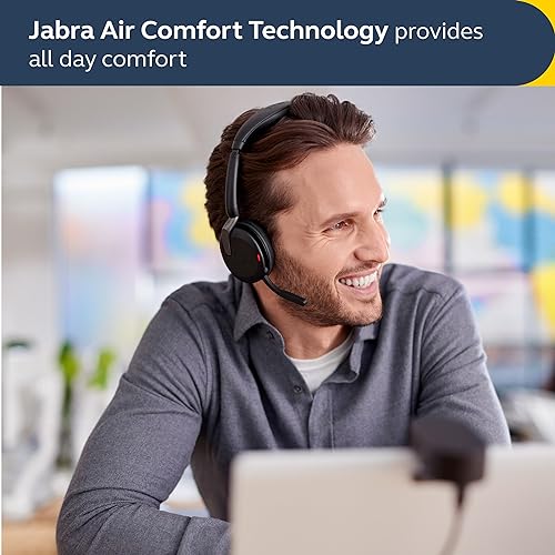 Jabra Evolve2 65 Flex Wireless Stereo Headset - Bluetooth, Noise-Cance –