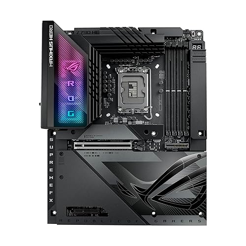 ROG Maximus Z790 Hero BTF Intel® Z790 LGA 1700 ATX Motherboard with Hidden-Connector Design and Graphics Card high-Power Slot for Clean Cable Management, 20+1+2 Power Stages