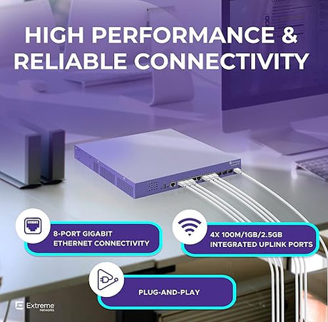 Extreme Networks ExtremeSwitching X435-8P-4S Ethernet Switch - 8 Ports - Manageable - 2 Layer Supported - Modular - 124 W PoE Budget - Twisted Pair, Optical Fiber - PoE Ports - Wall Mountable, Rack-mo