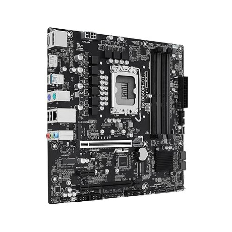 ASUS PRO B860M-CT-CSM Intel® B860 (LGA 1851) mATX Motherboard, PCIe 5.0, DDR5, 2X M.2, Intel® 1G LAN, 2X DP, HDMI, USB Type-C®, TPM IC onboard with Enhanced Security, Reliability and Manageability
