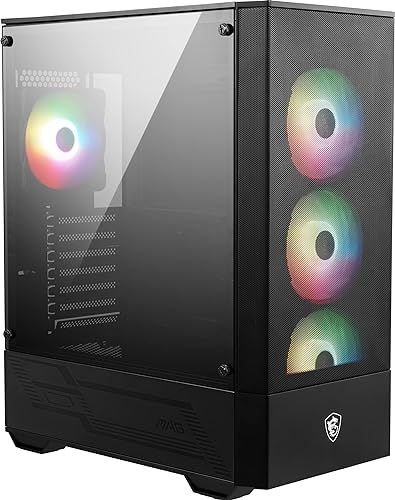 MSI MPG GUNGNIR 110R WHITE - Premium Mid-Tower Gaming PC Case - Tempered  Glass Side Panel - ARGB 120mm Fans - Liquid Cooling Support up to 360mm  Radiator - White Color Case : Everything Else 