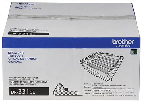 Brother DR331CL Drum Unit, 25, 000 Page-Yield, Black/Cyan/Magenta/Yellow