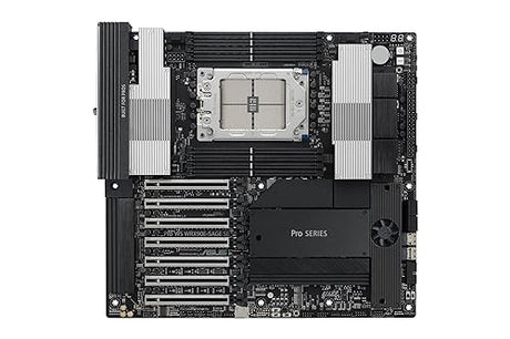 ASUS Pro WS WRX90E-SAGE SE EEB Workstation Motherboard, AMD Ryzen™ Threadripper™ PRO 7000 WX-Series, ECC R-DIMM DDR5, 32 Power-Stage,7xPCIe 5.0x16, PCIe 5.0 M.2, 10Gb & 2.5Gb LAN, Multi-GPU Support