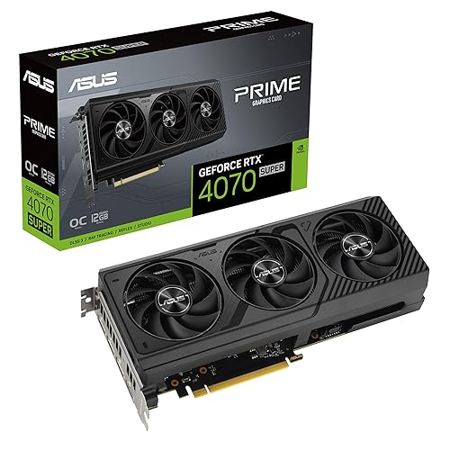 The SFF-ready ASUS Prime GeForce RTX™ 4070 SUPER OC Edition 12GB GDDR6X Graphics Card (PCIe® 4.0, 12GB GDDR6X, DLSS 3, HDMI 2.1a, DisplayPort™ 1.4a)