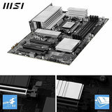 MSI PRO B850-P WiFi ProSeries Motherboard (AMD Ryzen 9000/8000/7000 Series Processors, AM5, DDR5, PCIe 4.0, M.2, SATA 6Gb/s, USB 3.2 Gen 2, HDMI/DP, Wi-Fi 6E, Bluetooth 5.3, 2.5Gbps LAN, ATX)