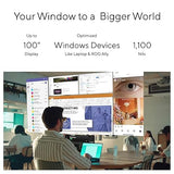ASUS AirVision M1 Smart AR Glasses - 100 Micro-OLED Wearable Display, 1100 nits, Multi-Screen, Speakers, USB-C, Magnetic Shade, Designed for ROG Ally/Steam Deck/PC/iPhone 16/15/Android/Mac/Tablet